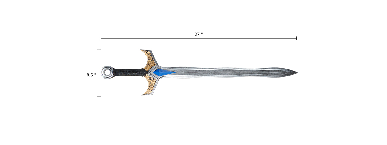 Halloween Foam Sapphire Sword - Click Image to Close